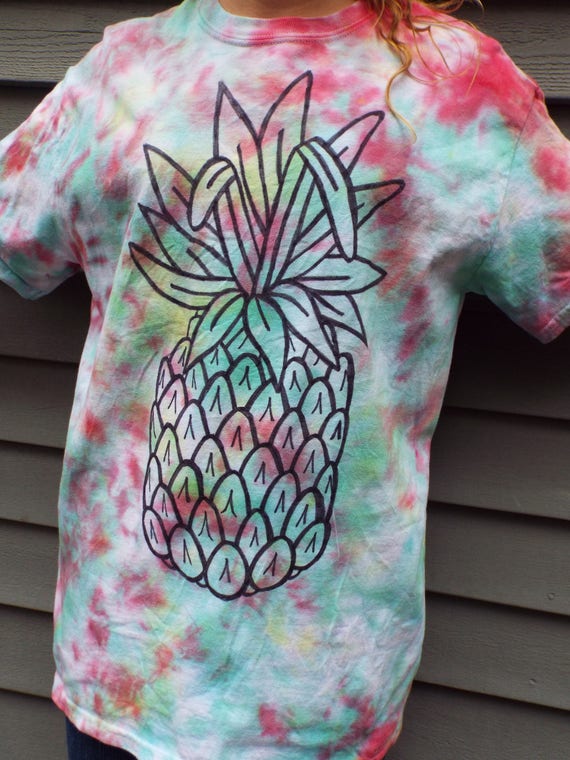 Tie Dye Pineapple Shirt Adult Medium 