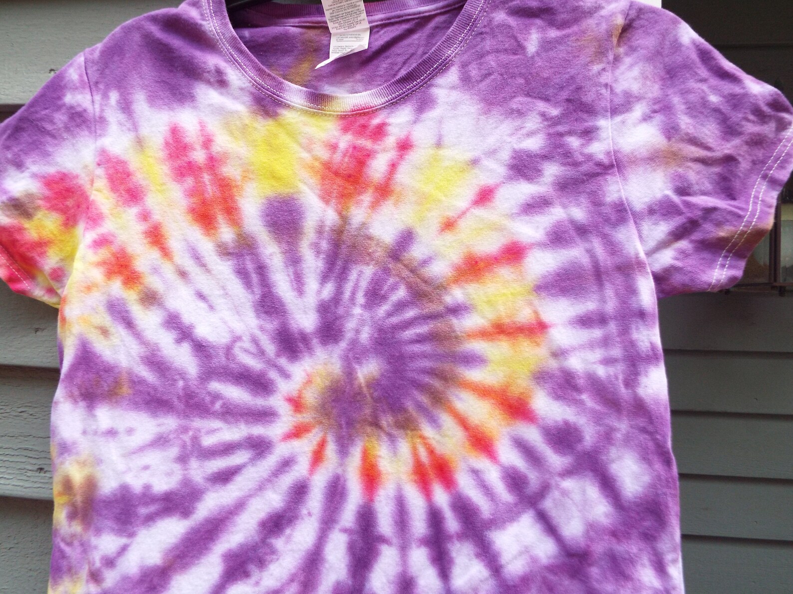 Womens Tie Dye Shirt Medium Ladies Tie Dye T-shirt Purple - Etsy