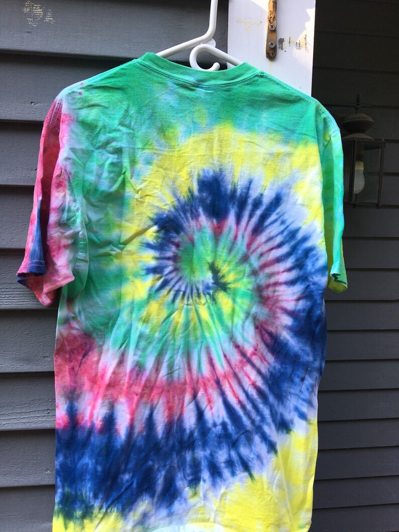 LT Tie Dye Shirt Adult Large Tall Hippie Tie Dye Tshirt Big Etsy