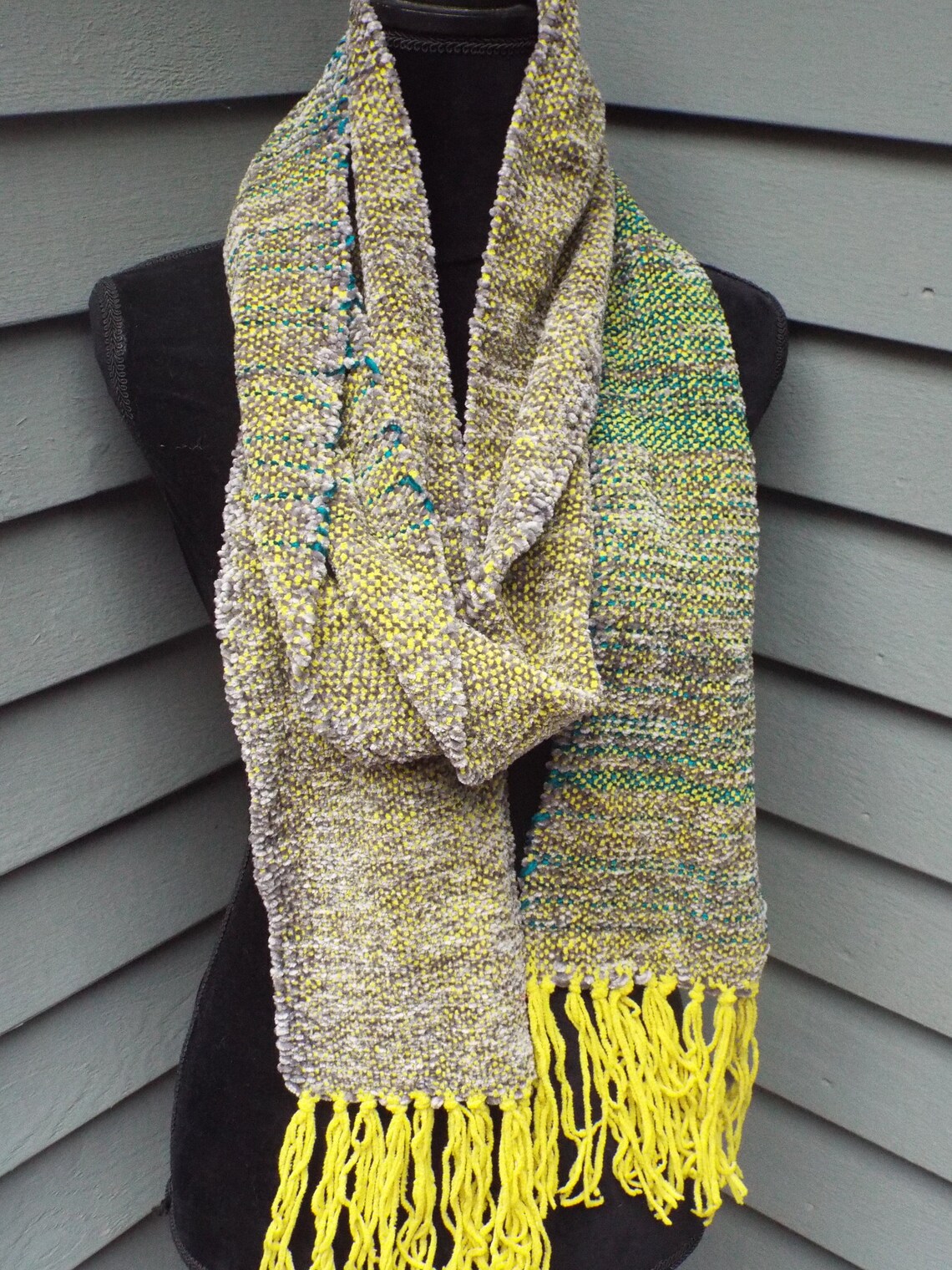 green yellow scarf