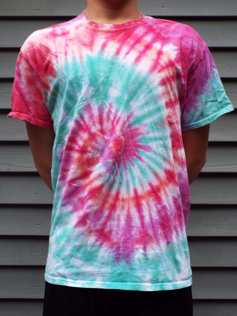 Tie Dye Shirt Large Tie Dye Swirl Shirt Mens Tie Dye Etsy