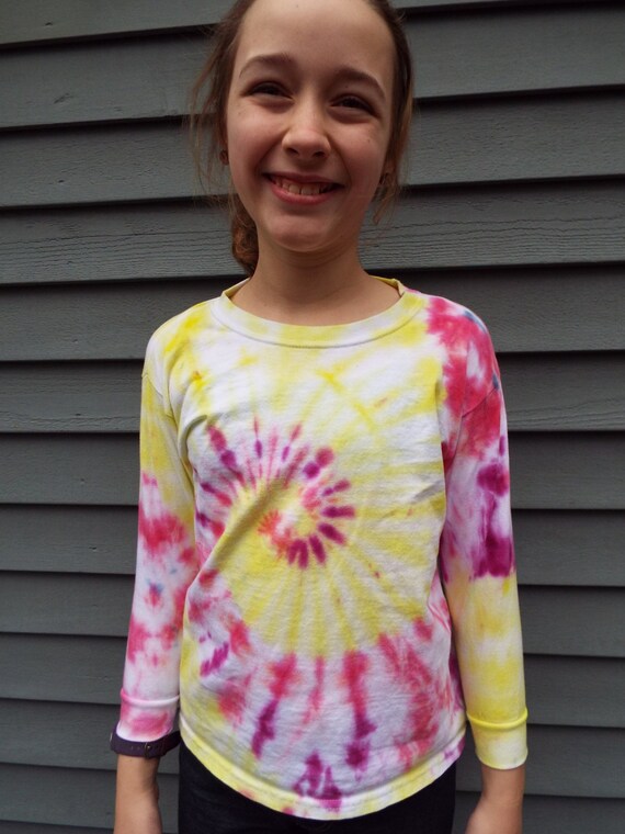 Long Sleeve Tie dye Shirt for Kids Kids Tie Dye Long Sleeve Kids