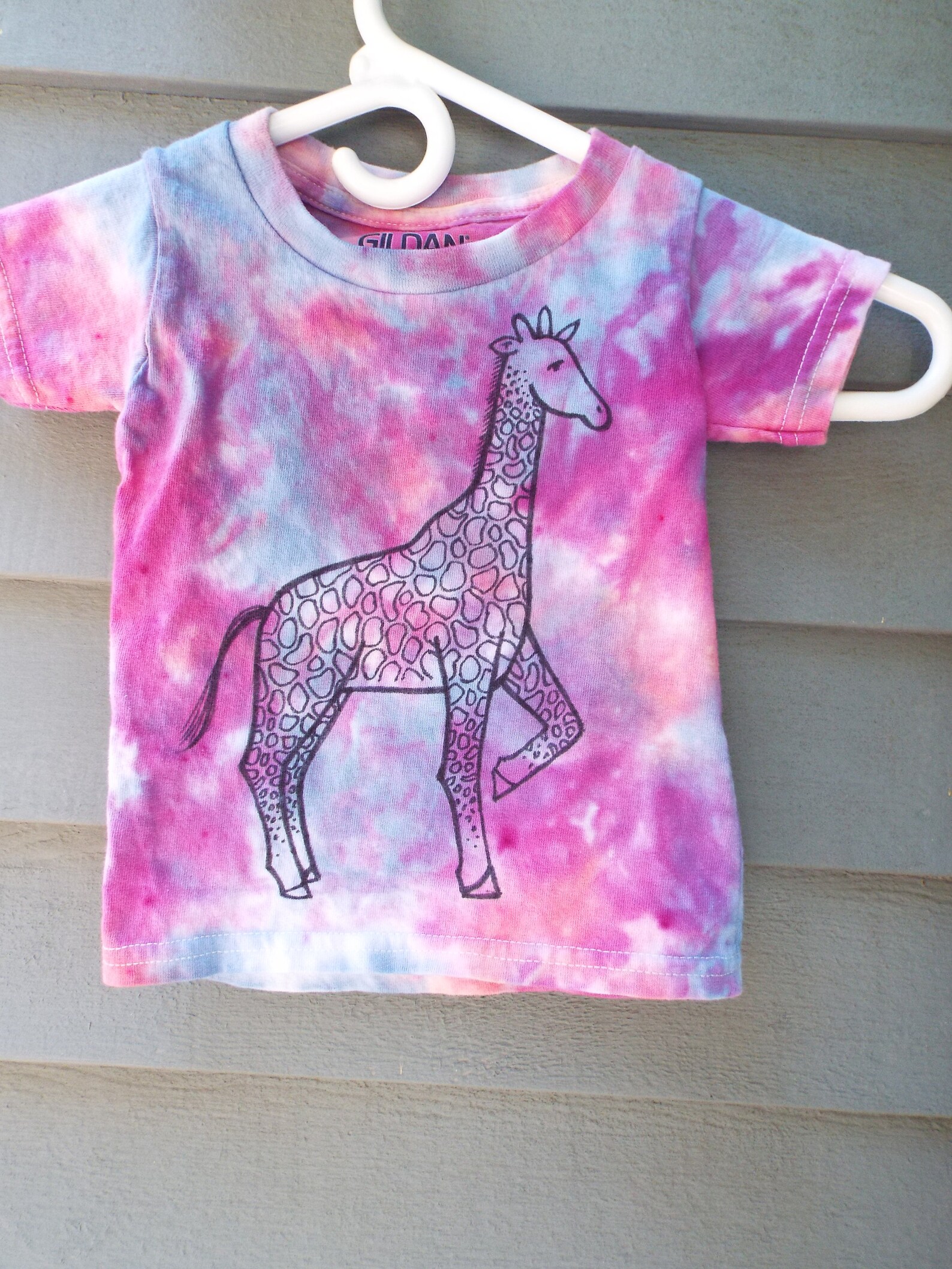 2T Giraffe Shirt Tie Dye Giraffe T-shirt for Toddler Toddler - Etsy