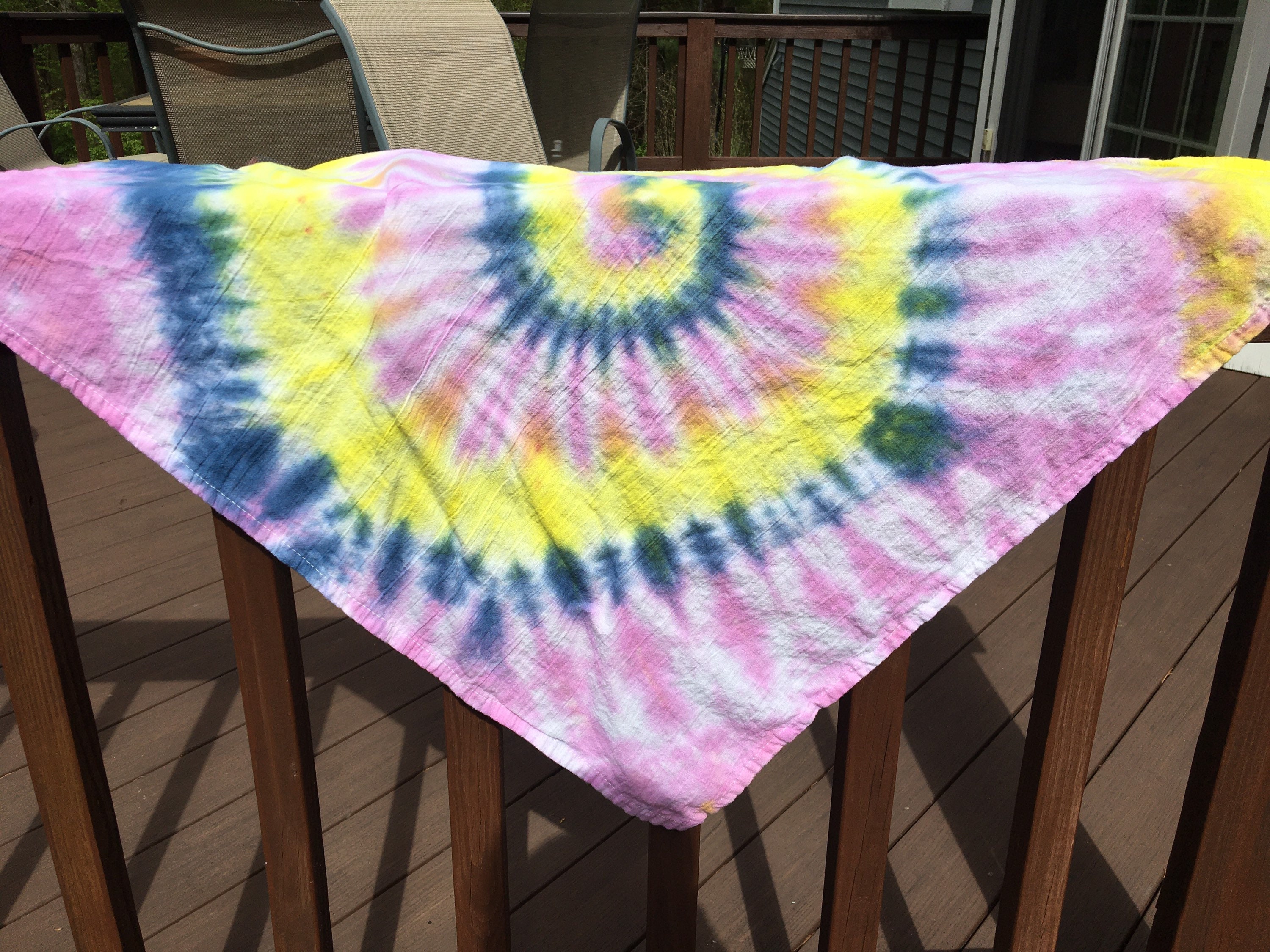 XL Tie Dye Bandana Pink Bandana Lareg Bandana Tiedye Hippie - Etsy