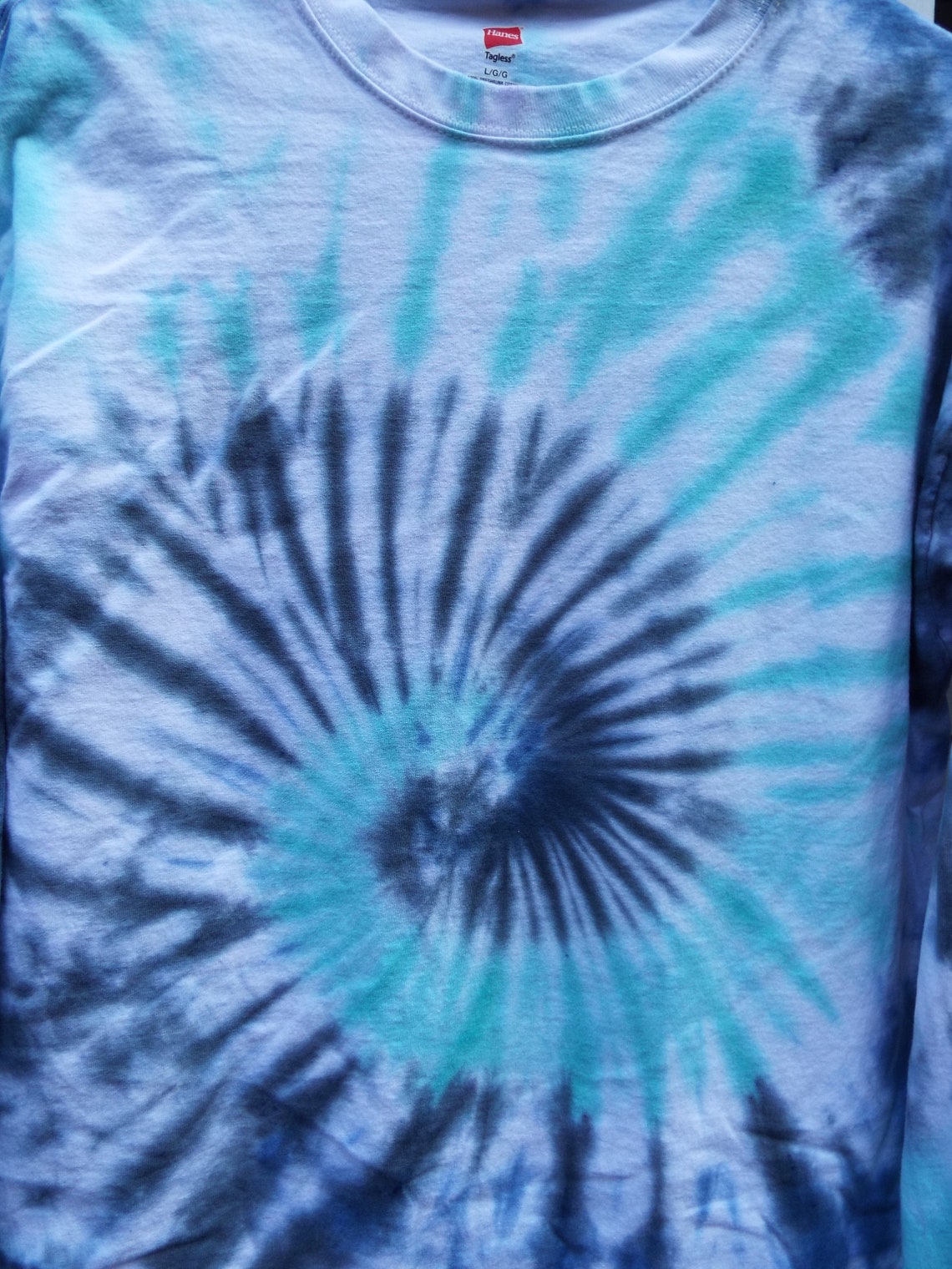 mens tie dye long sleeve t shirts