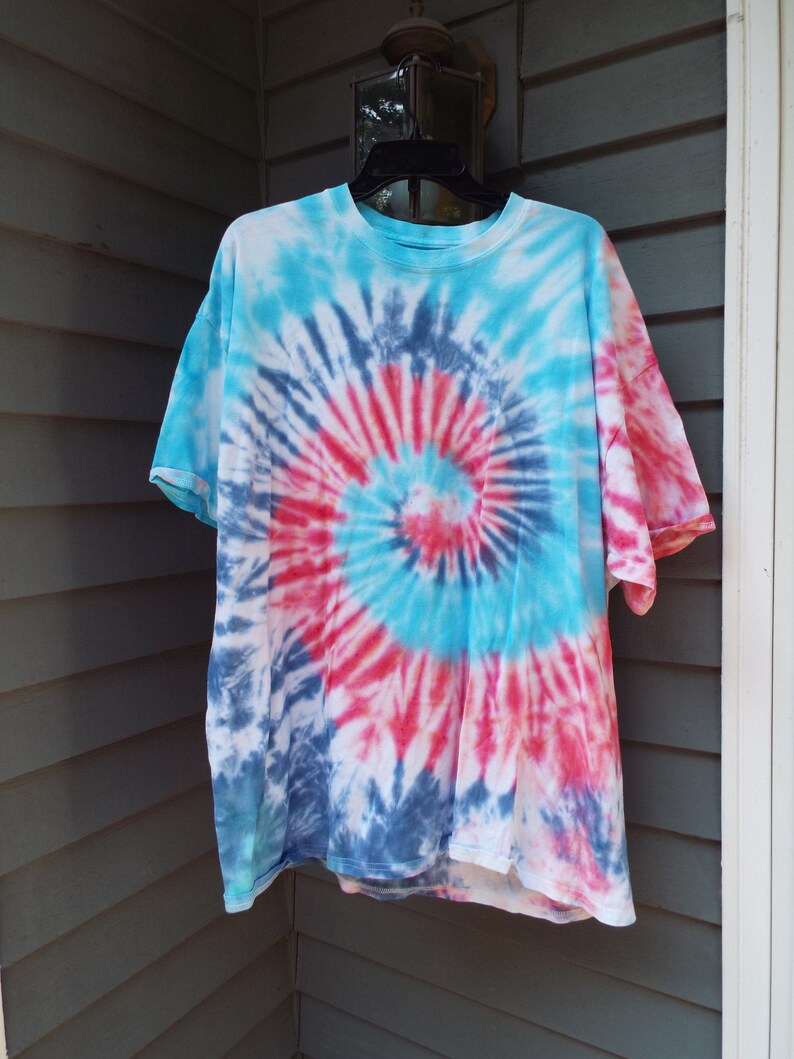 2XL Tie Dye T Shirt Extra Large Tiedye Shirt Mens Tie Dye Etsy UK