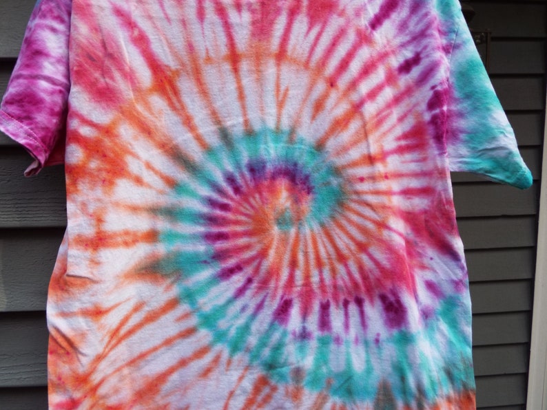 Bright Tie Dye Shirt Adult L Tie Dye Hippie Shirt Festival - Etsy