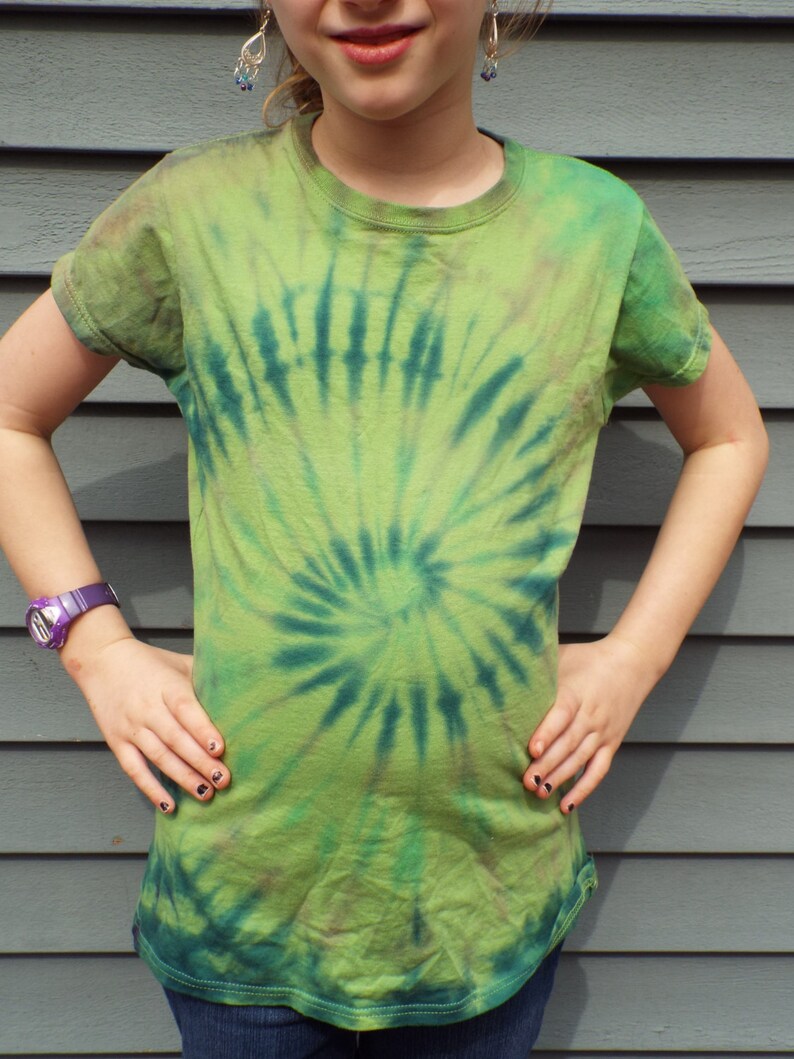 Womens Tie Dye Shirt Medium Ladies Tie Dye Tshirt Green Etsy
