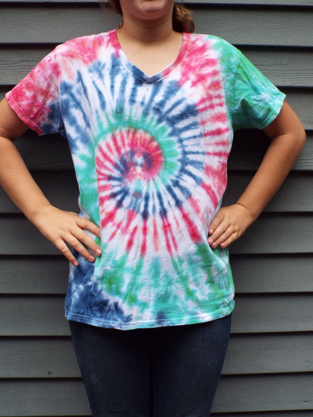 womens tie dye tee