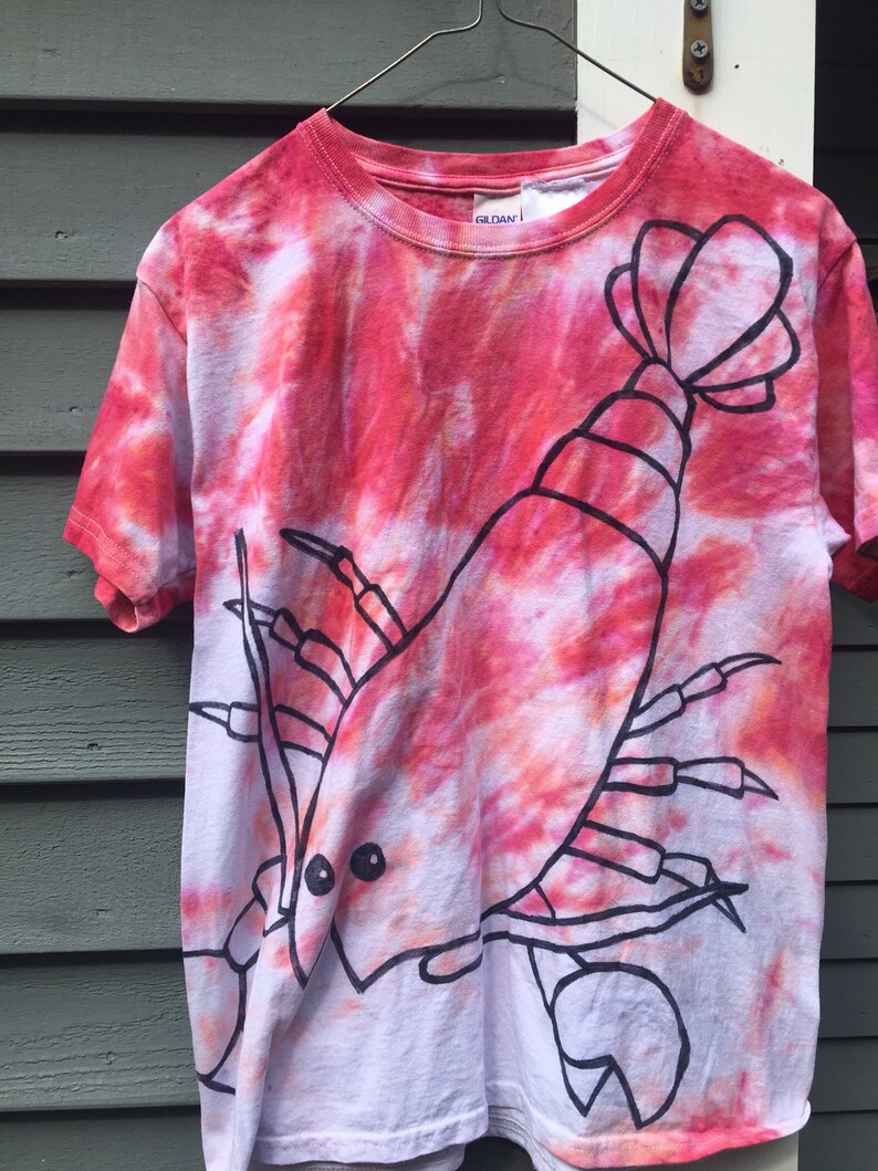 Kids Lobster Shirt Custom Tie Dye Lobster Tshirt Beach Etsy