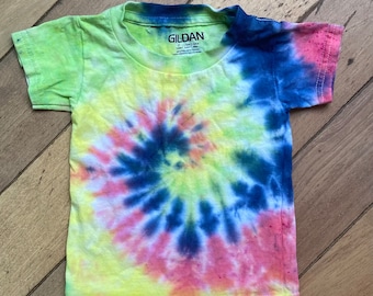 2T Tie Dye T-Shirt, Toddler Tie Dye Shirt, Hippie Toddler Girls, Toddler Boys, 24M Tie Dye, Boho Kids, Hippie Kids Tiedye Tshirt, hand dyed