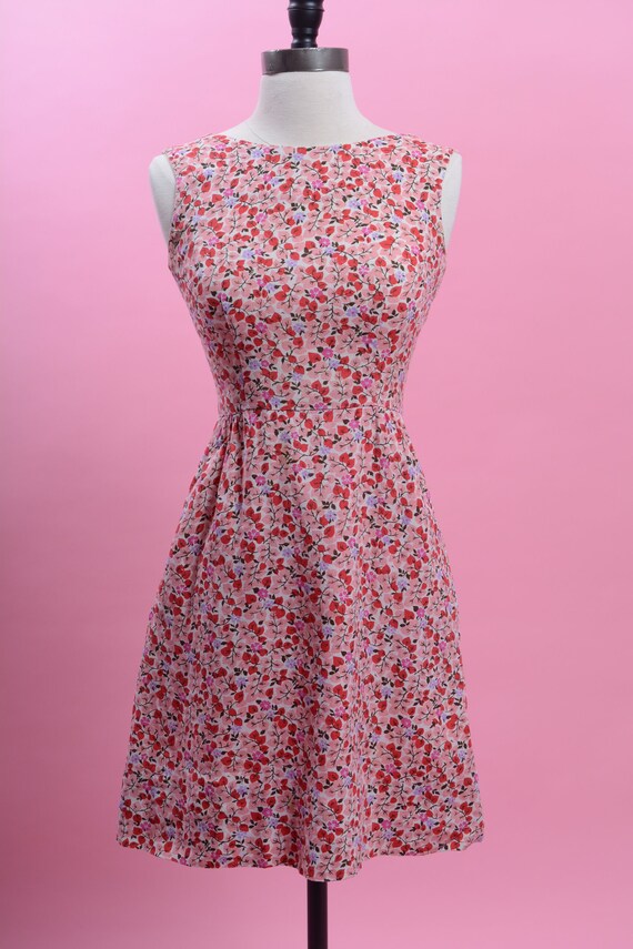 Midi Vintage Flowered Dress - image 1