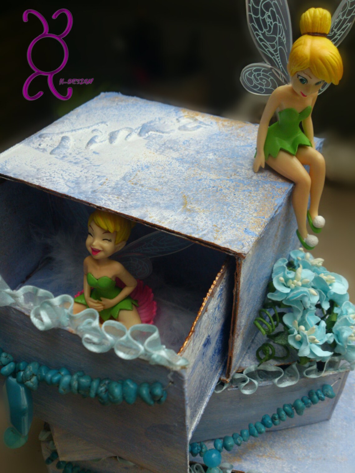 Tinkerbell Jewelry Box With a Dynamic Structure Etsy