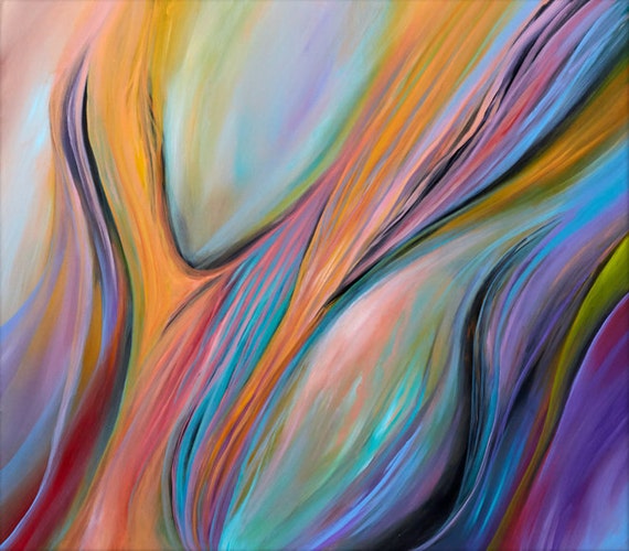 Colorful abstract painting abstract wall art abstract art Etsy