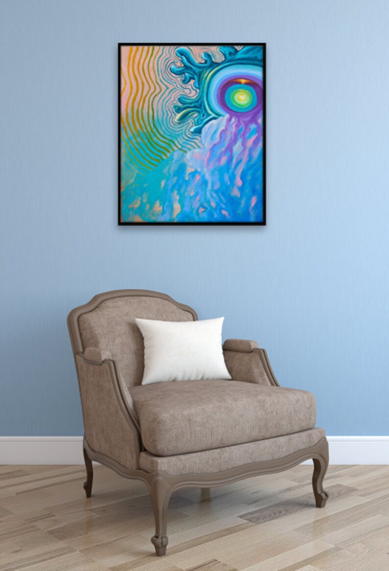 Small abstract painting Small wall decor Acrylic painting Etsy