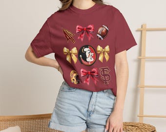Florida State Football Comfort Colors T-Shirt, FSU Garment-Dyed Graphic Tee