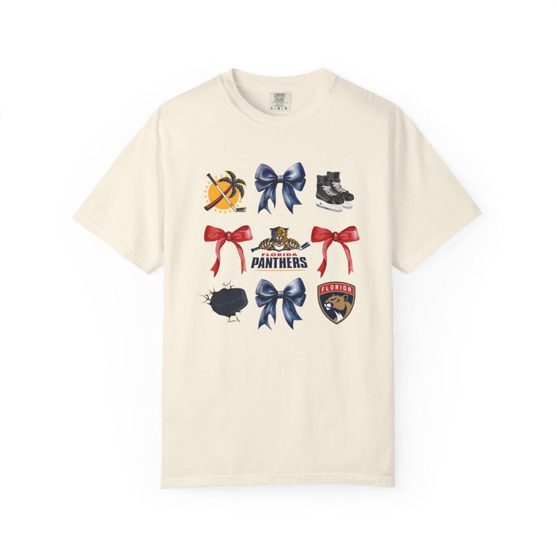 Hockey T-shirt, Unisex Graphic Tee, Florida Panthers Hockey image 3
