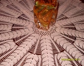 Crocheted round tablecloth -90cm