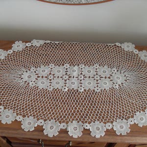 Antique knitted crochet hood, fine workmanship 1920s