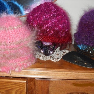 English hats for ladies various colors of mohair and wool.