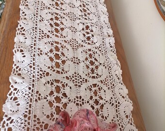 小さなテーブルクロス3枚。ボビンレース。テーブルリネン。1960年代