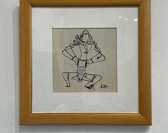 DISEGNO DI PAUL KLEE - penna e inchiostro su carta - Arte del XX secolo - Espressionismo