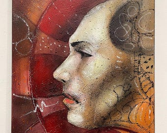 John Zender Estrada painting on canvas - Chicano, modern art, and graffiti. 3