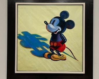 Wayne Thiebaud - Pintura sobre lienzo - Mickey Mouse