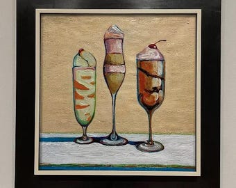 Wayne Thiebaud Pintura sobre lienzo - Neo Pop Art