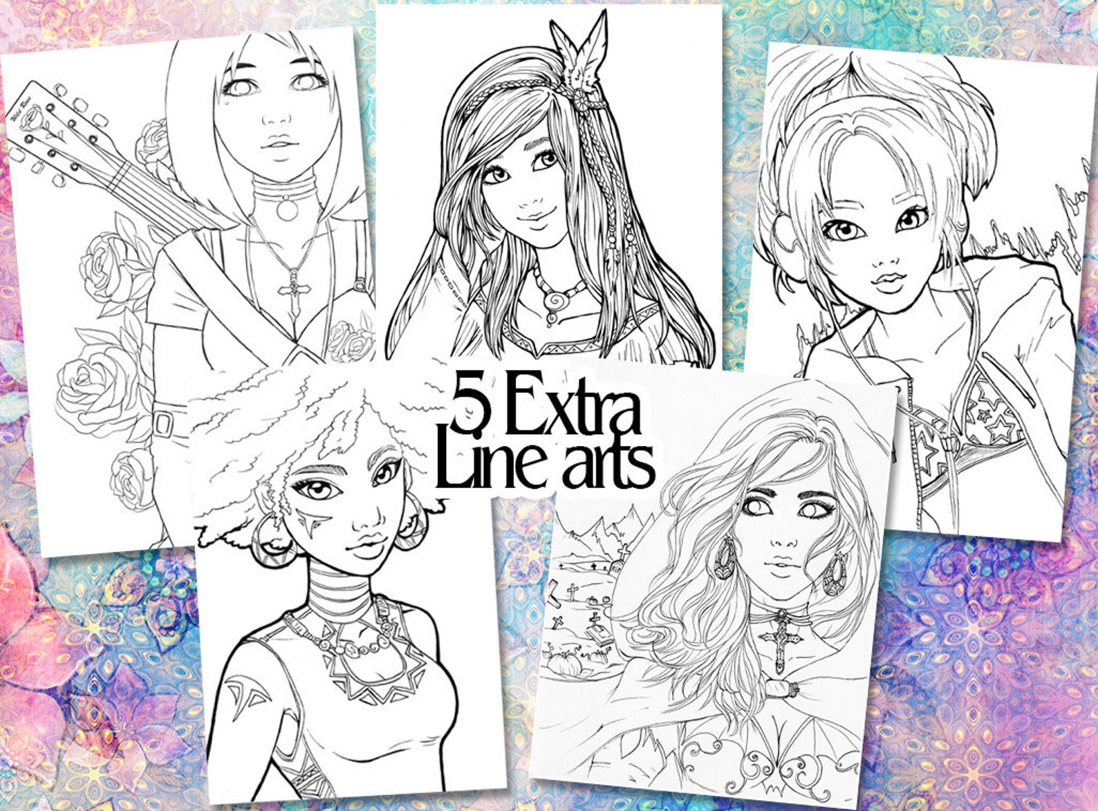 45 ART PDF Coloring Book Advanced Adult Colouring Book 45 - Etsy