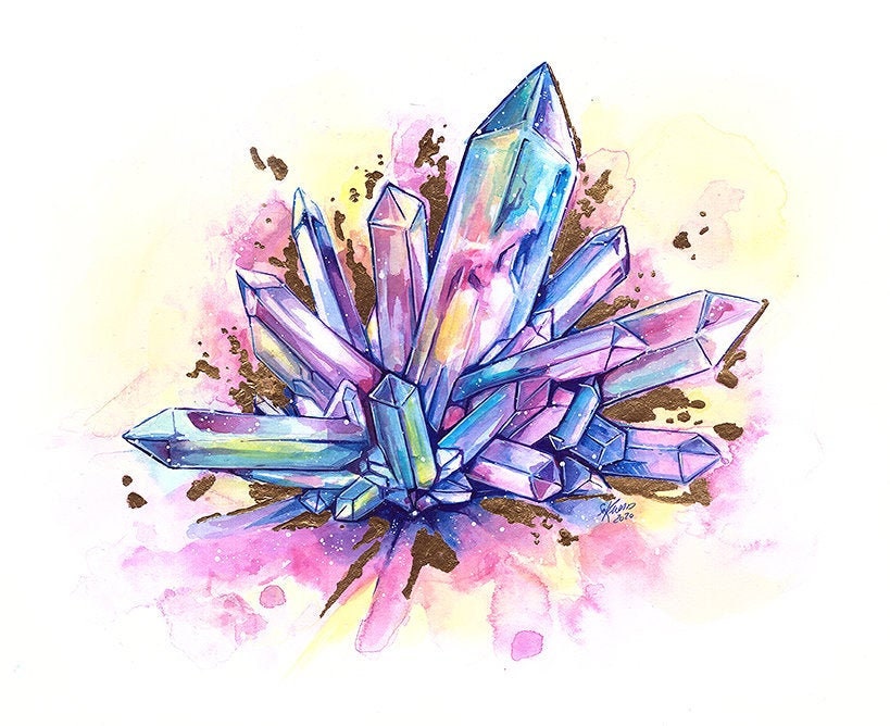 Gemstone Art Jewel Art Gem Art Original Art,  Canada