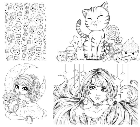 Marque-pages à colorier Mangas