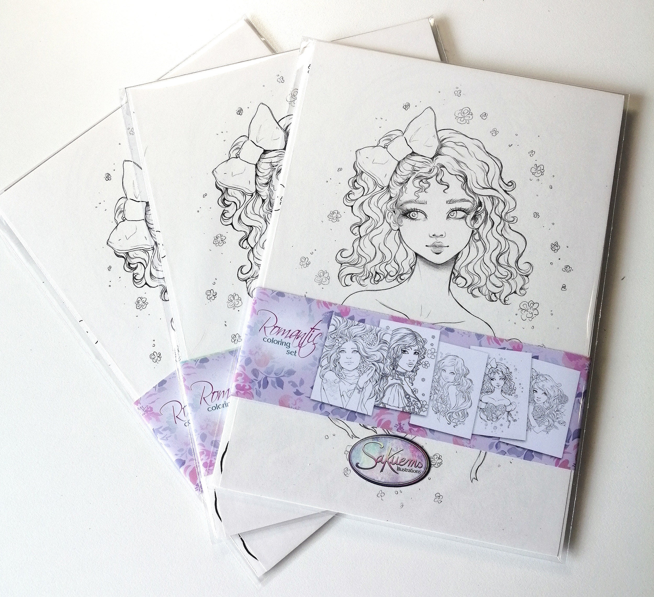 ROMANTIC Coloring SET A5/6x8