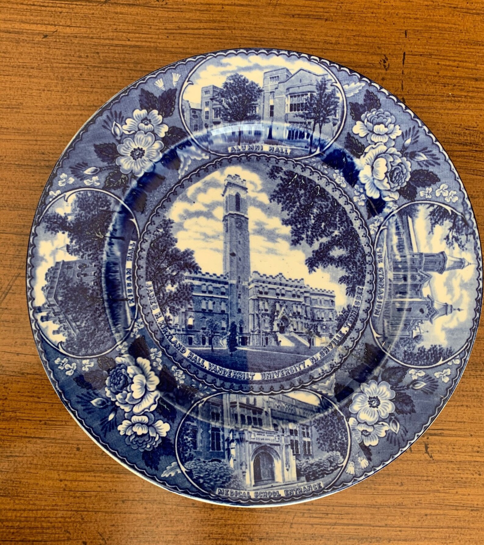 Vintage Staffordshire Plate Celebrating Historic Vanderbilt Etsy