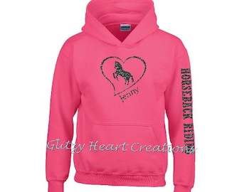 Time Spent Horse Riding Hoodie Personalised Funny Ideal Birthday Gift Rider