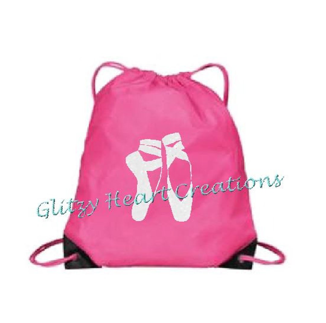 Girls Dance Bag, Dancer Bag, Ballet Bag, Girls Bag, Glitter Kids Bag, Drawstring Bag With Ballet
