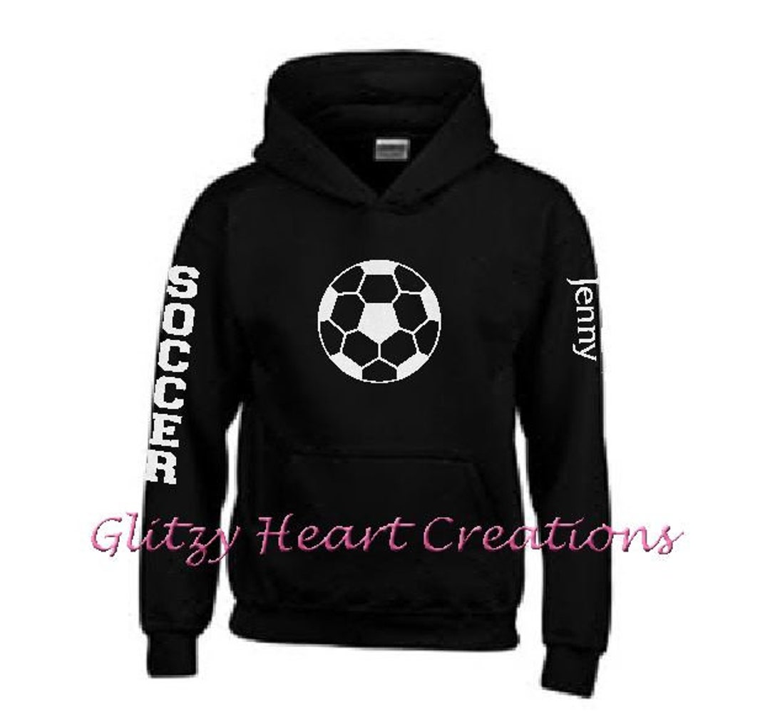 Personalized Girls Hoodie, Soccer Hoodie, Gym Clothing, Sports Hoodie