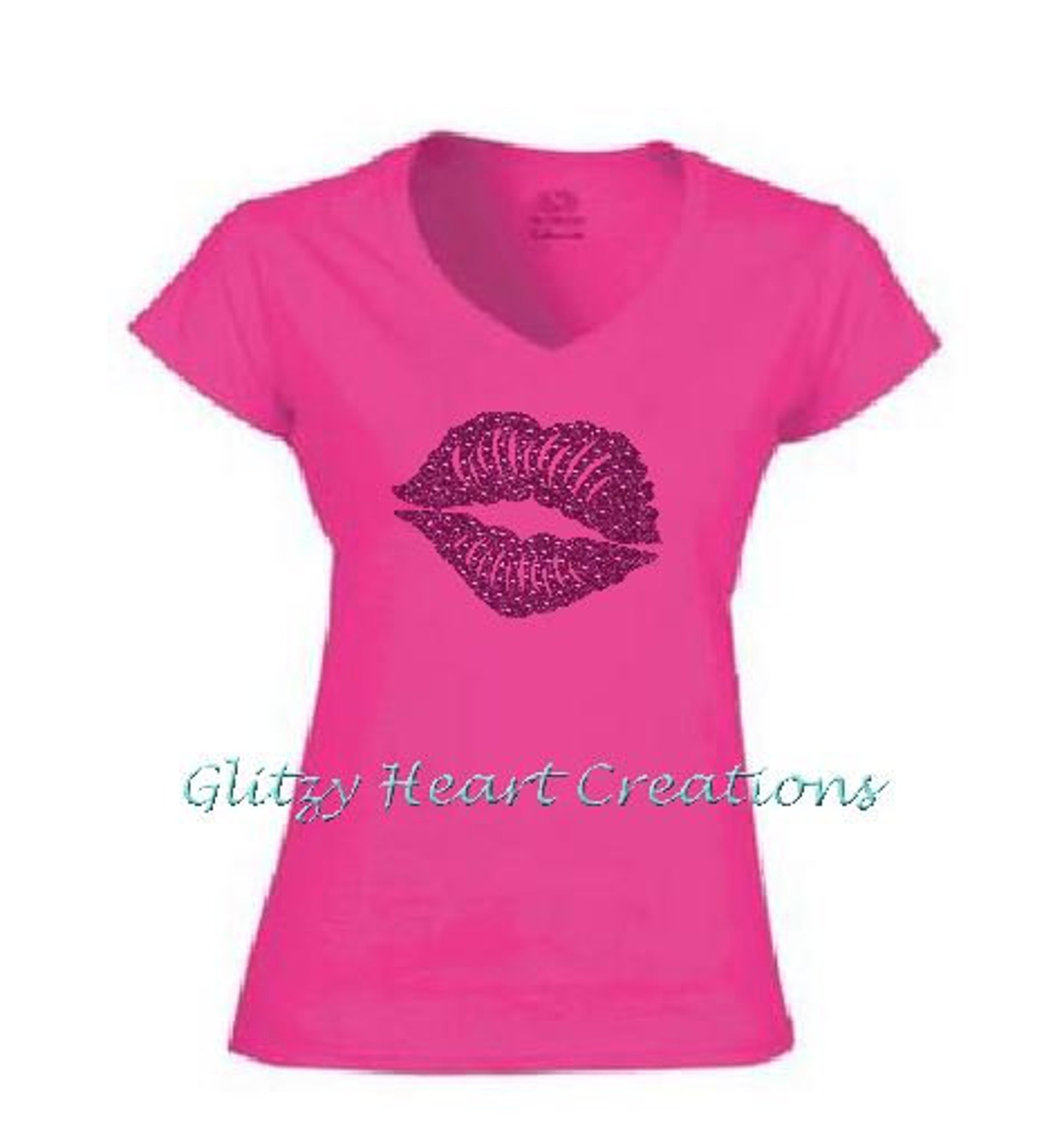 Lips Shirt Rhinestone T Shirt Rhinestone Lips Shirt Lip Etsy
