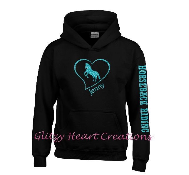 Glitter Heart Hoodie - Etsy Glitter Heart Hoodie - Etsy