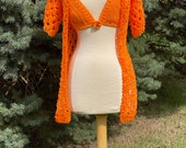 Crochet Jacket and Bikini Top