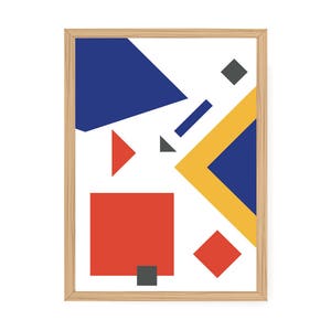 Poster, creation graphique, forme géometrique, affiche minimaliste by Wallshop image 1