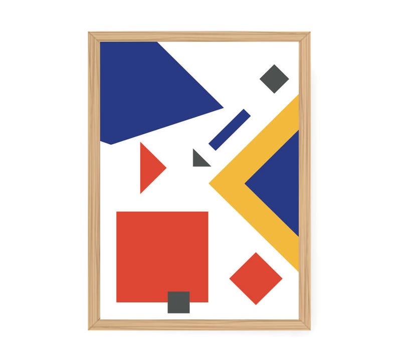 Poster, creation graphique, forme géometrique, affiche minimaliste by Wallshop image 1