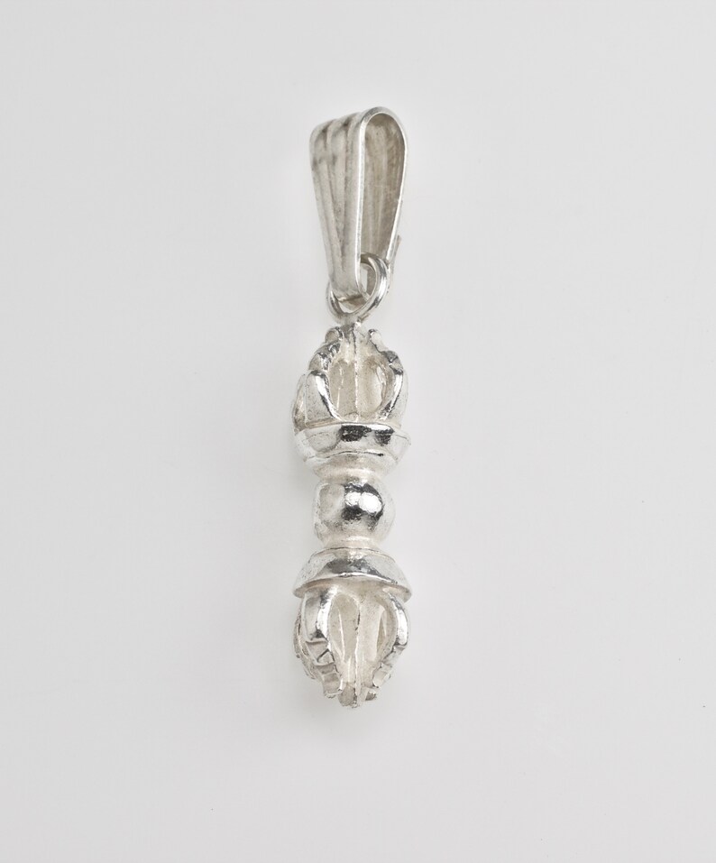 silver medium Vajra pendant