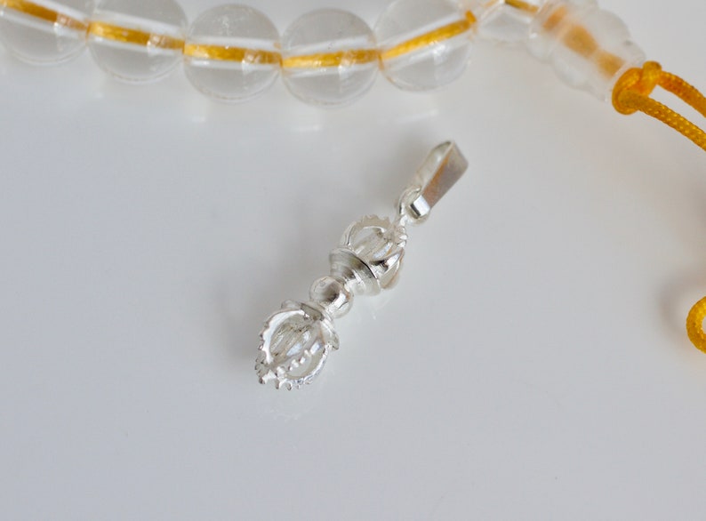 silver medium Vajra pendant