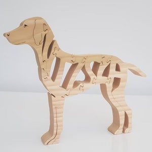 Vizsla Solid Oak Puzzle
