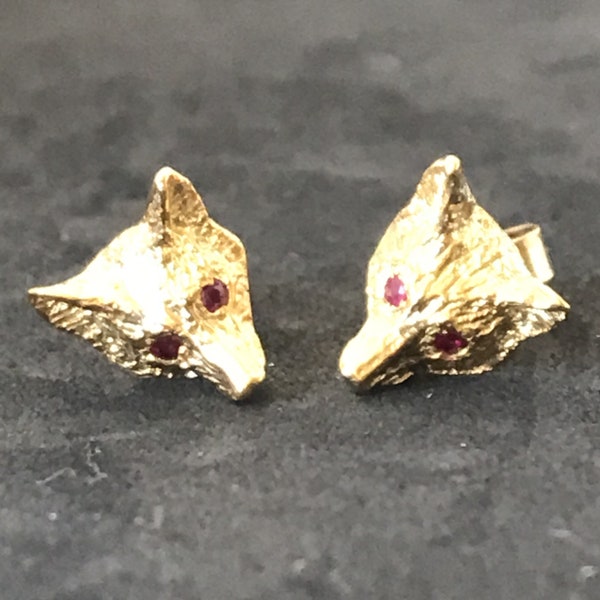 Fox earrings (9ct Gold)