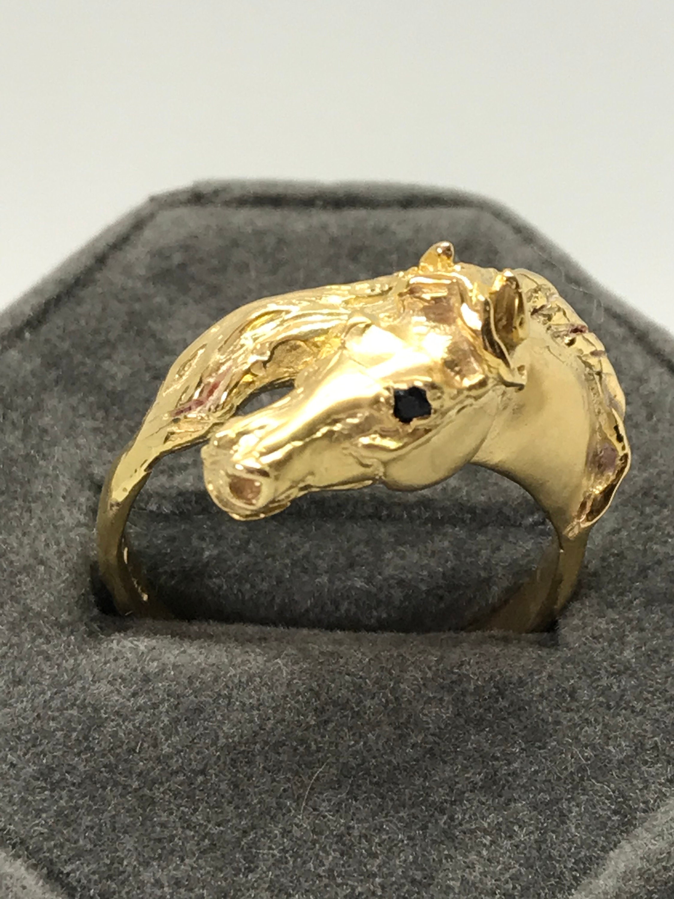 Steven Douglas Equestrian Horse Ring 800-00142 14KY - Rings | Jewelry  Design Studio | Jensen Beach, FL