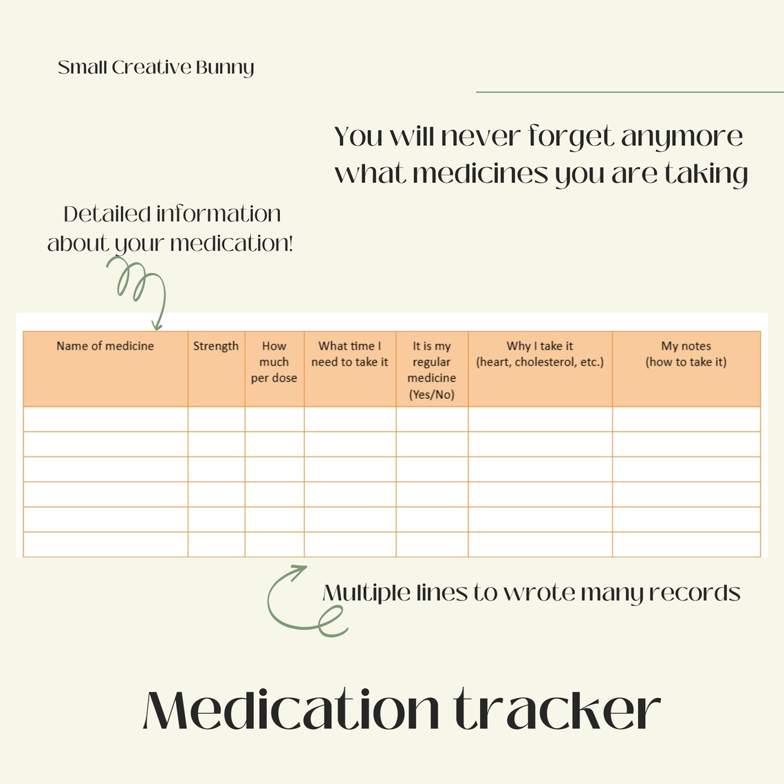 Medication Tracker, Medication Journal, Track Medicine, Track Medications, Medicine List, Track ...