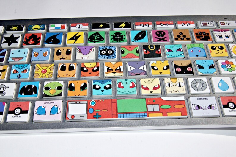 Pokemon keyboard decal for Apple Macs Etsy