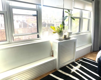 Cubierta de radiador de madera personalizada